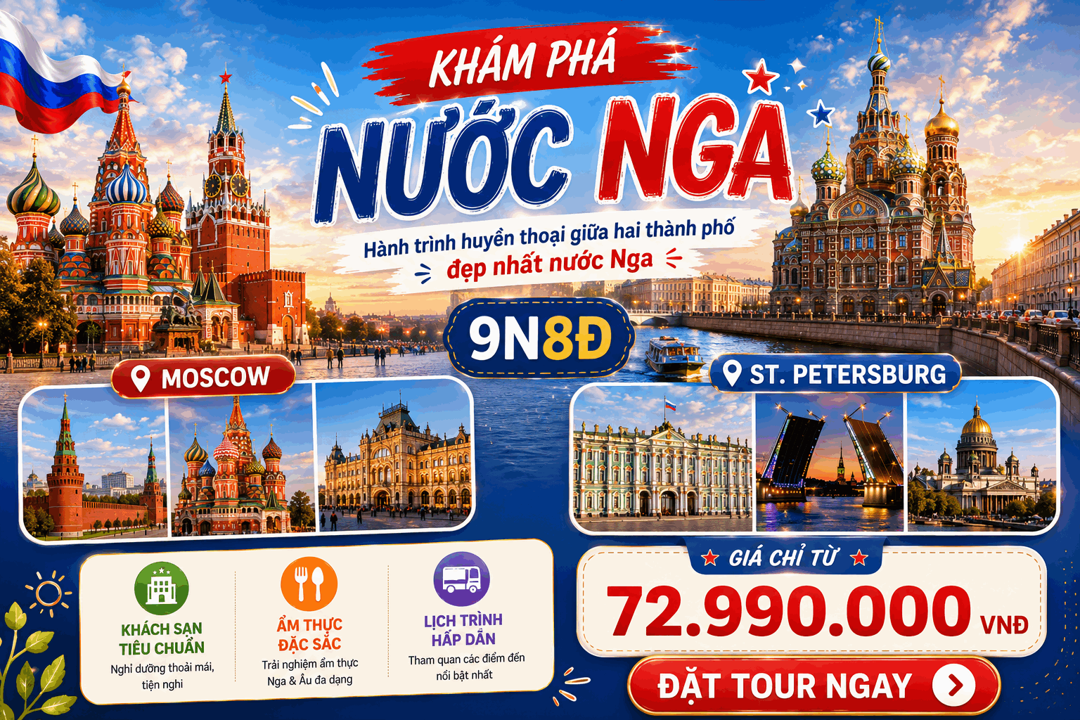 Khám Phá Nước Nga Vĩ Đại